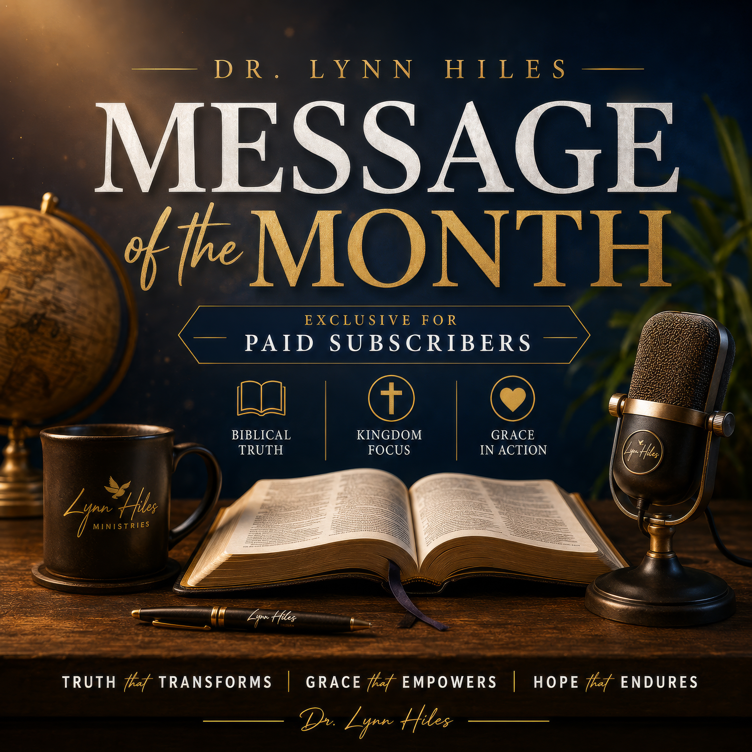 12 Month - Digital Message of the Month